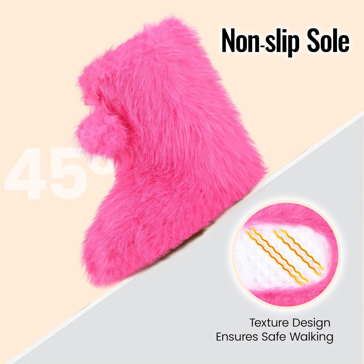 Home Slipper Women's Soft Fleece Plush Warm Indoor House Slipper Boots Shoes