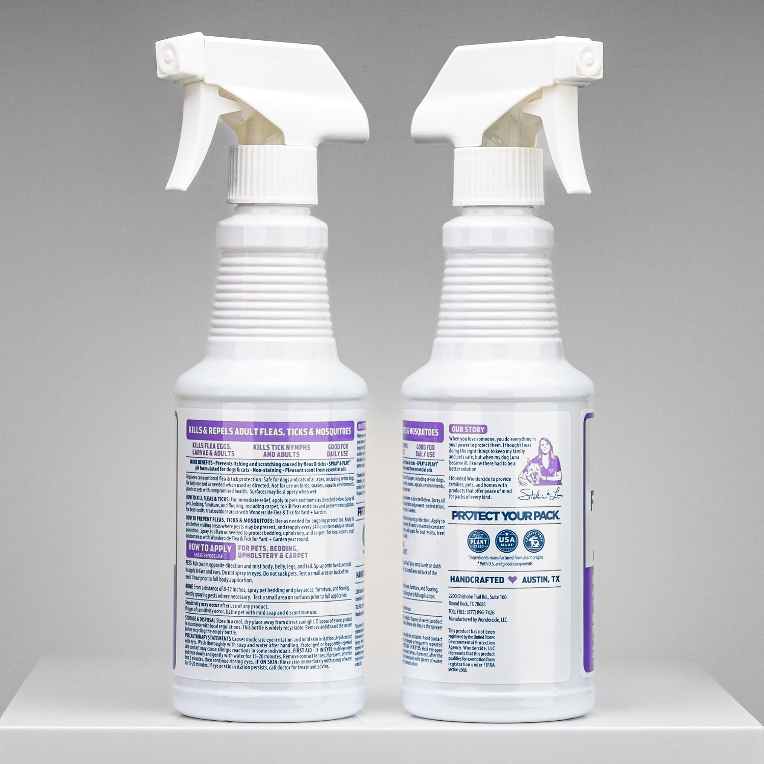 Wondercide Flea Tick & Mosquito Spray for Pets & Home - Cedarwood 16 fl oz | With Natural Essential Oils - Killer, Control, Prevention, Treatment of Fleas & Ticks for Dogs and Cats - Pet & Family Safe