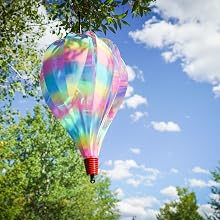 Striped Iridescent Hot Air Balloon Spinner