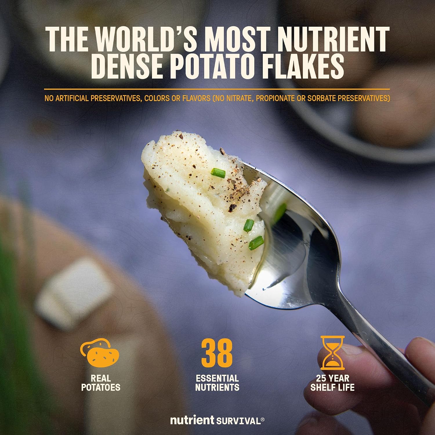 Nutrient Survival Vitamin Powdered Milk, Freeze Dried Prepper Supplies & Emergency Food Supply, 21 Essential Nutrients, Soy & Gluten Free