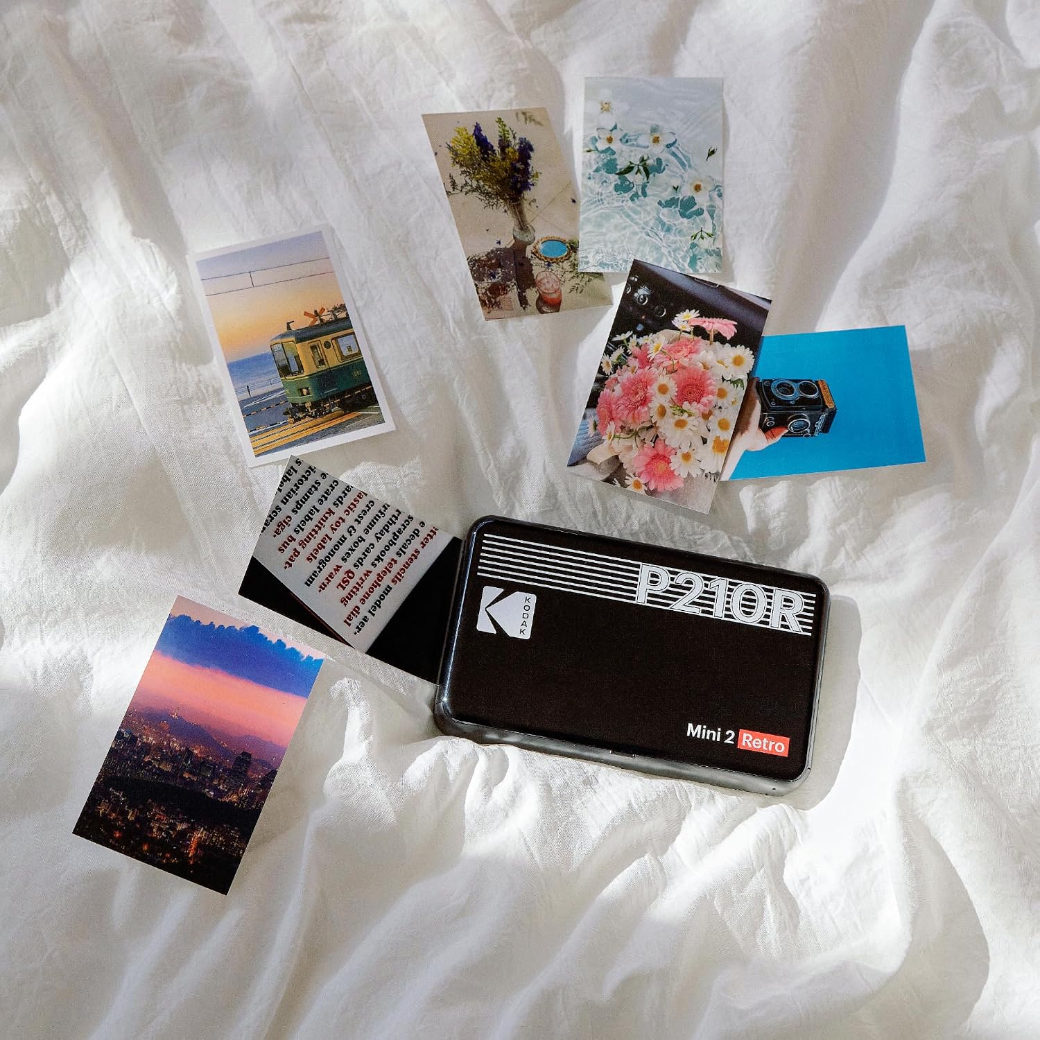 KODAK Mini 2 Retro 2x3 Portable Photo Printer, 4PASS, 38 Sheets, White
