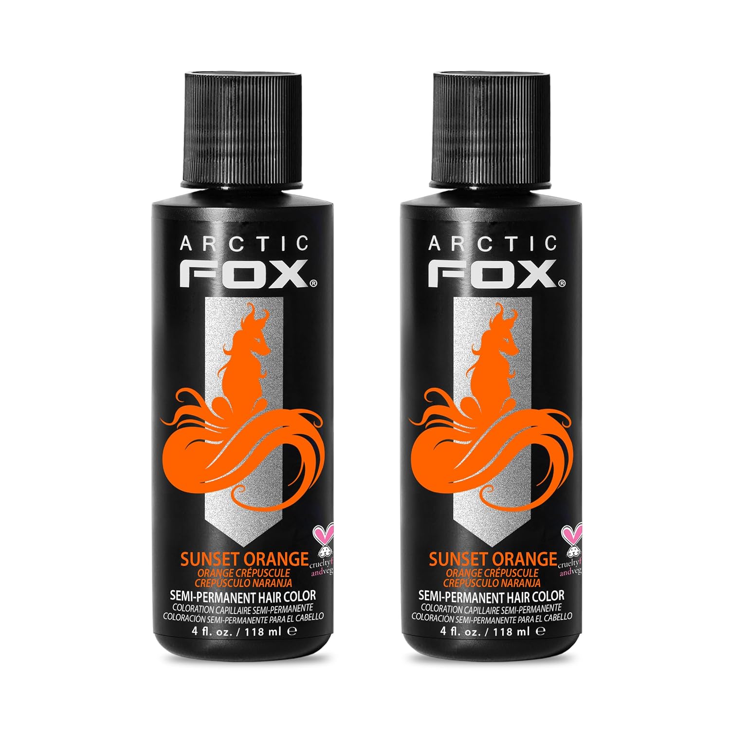ARCTIC FOX Virgin Pink Semi-Permanent Hair Color - Vegan - 4 fl oz | Vivid and Vibrant, Cruelty Free, Ammonia Free, Peroxide Free, , Cream Formula