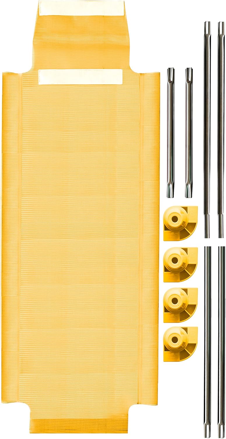 Acrimet Toddler Cot Bed for Kids, Travel, Day Care, 52" x 21" Yellow 1 Pack