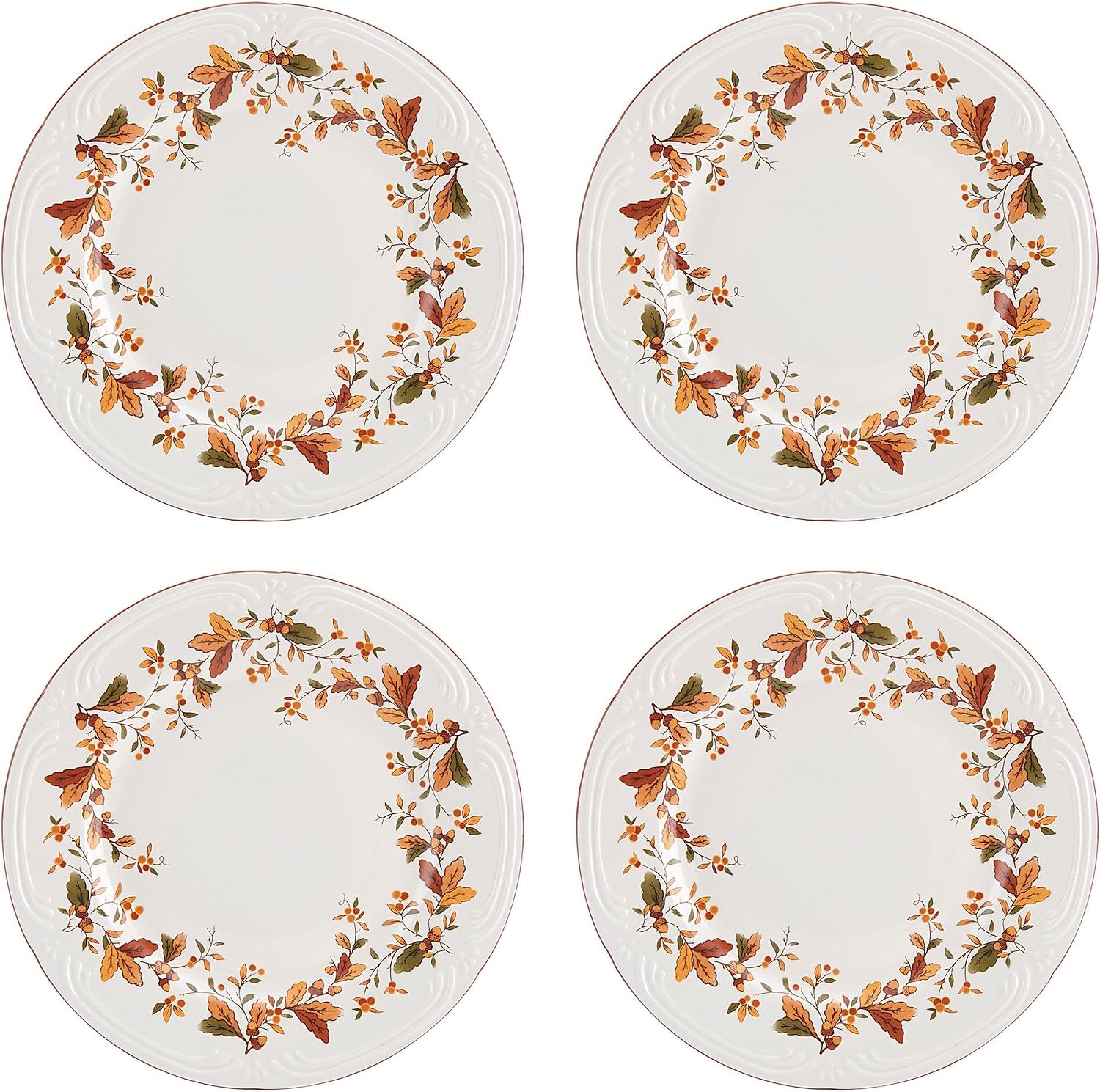 Pfaltzgraff Autumn Berry 16 Piece Dinnerware Set, Service for 4, Multi Colored