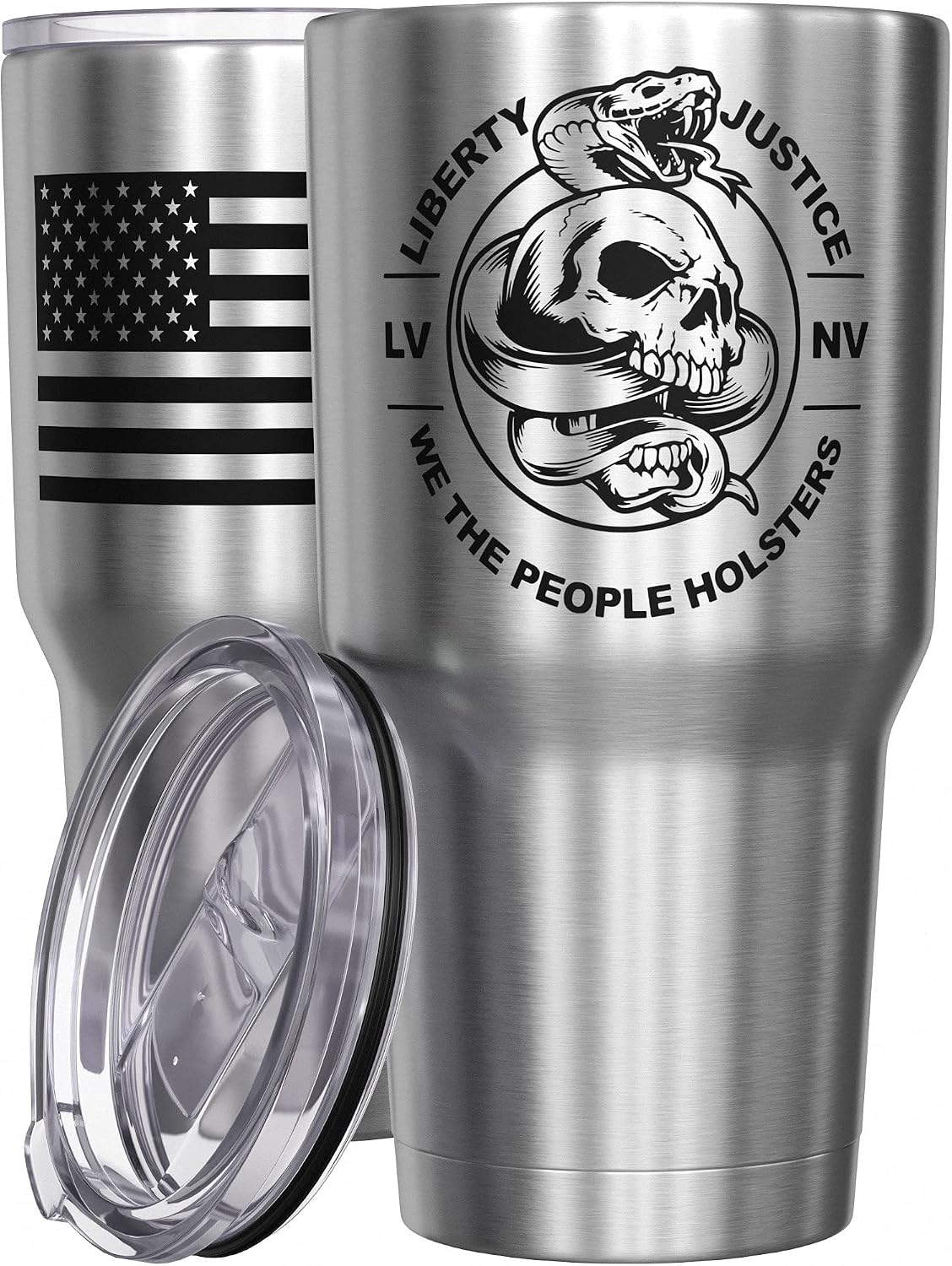 We The People Holsters - 1776 Betsy Ross Flag - Betsy Ross Mug - American Flag Coffee Travel Mug - American Flag Tumbler - Double Insulated Tumbler - 30 oz