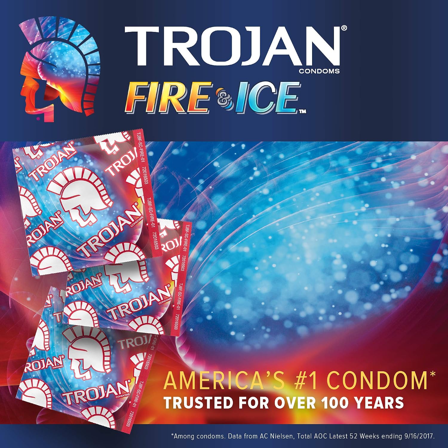 Trojan Fire & Ice Condoms 3 Pack