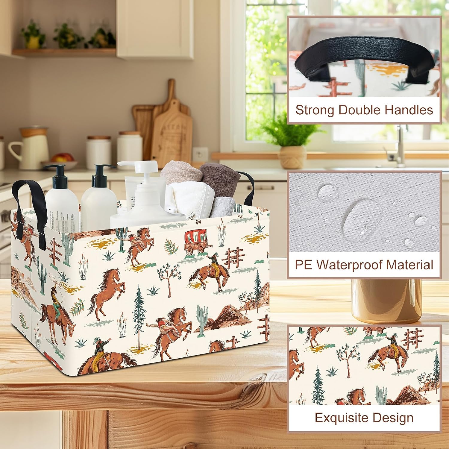 Rectangular Storage Basket Gift Bag Rec Spaceships