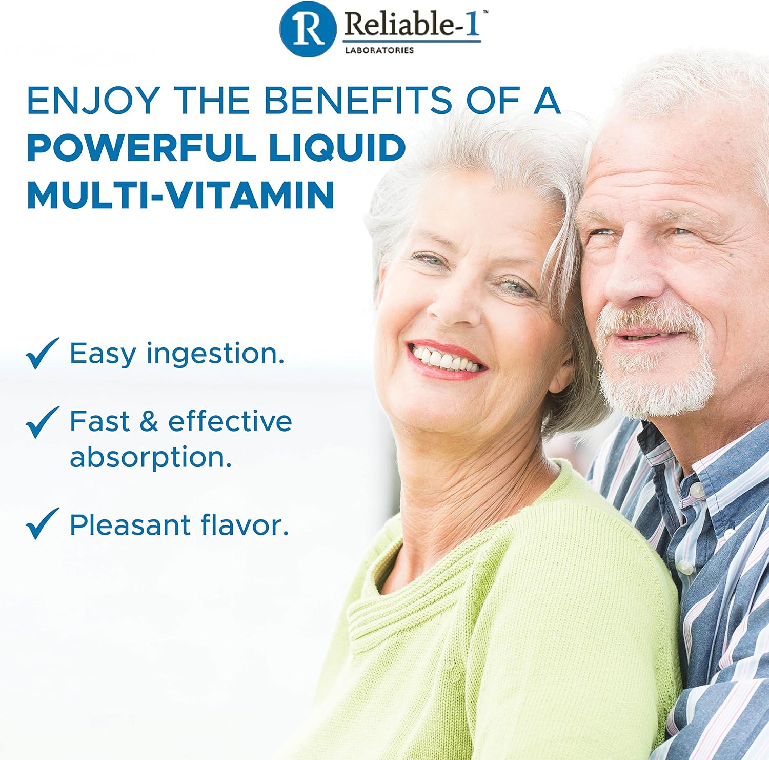 Reliable-1 Laboratories Multi-Vite Liquid Multivitamin for Adults Liquid Vitamins Antioxidant Supplement for Immunity