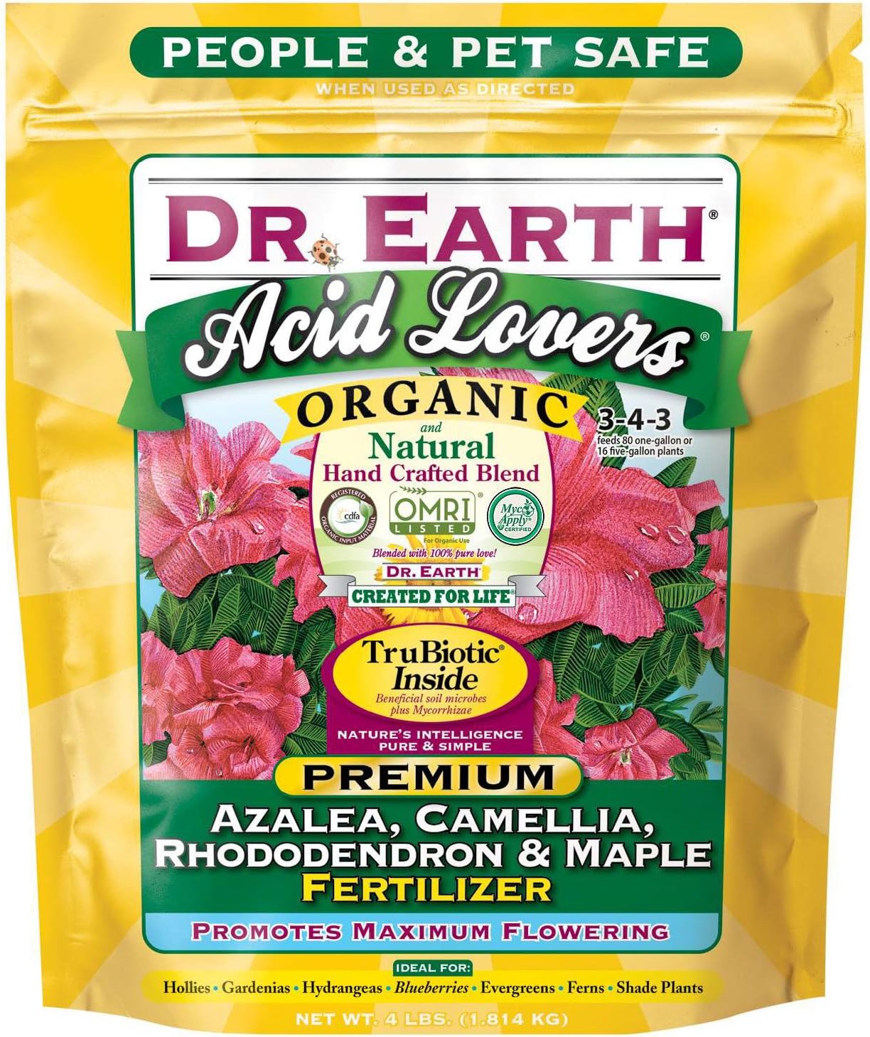 Dr. Earth Organic & Natural MINI Acid Lover Azalea, Camellia, Rhododendron & Maple Fertilizer ( 1 lbs )