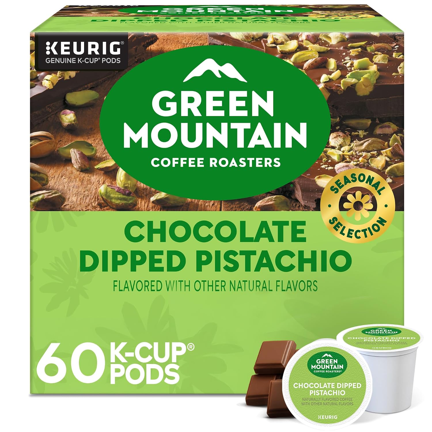 Green Mountain Coffee Roasters Island Coconut, Single-Serve Keurig K-Cup Pod, Flavored Light Roast Coffee, 24 Count (Pack of 1)