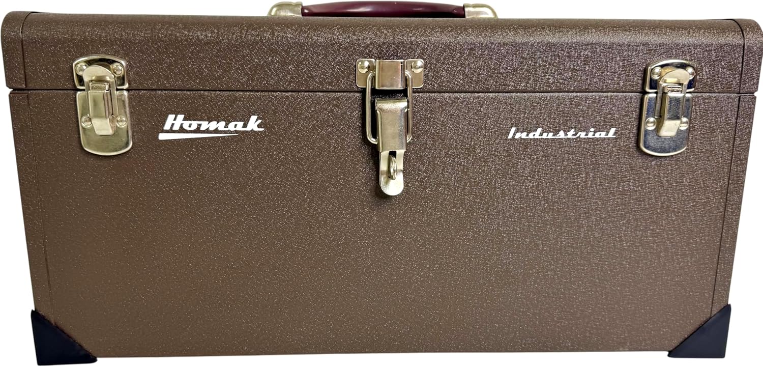 Homak 32-Inch Industrial Steel Toolbox, Brown Wrinkle Powder Coat, BW00200320