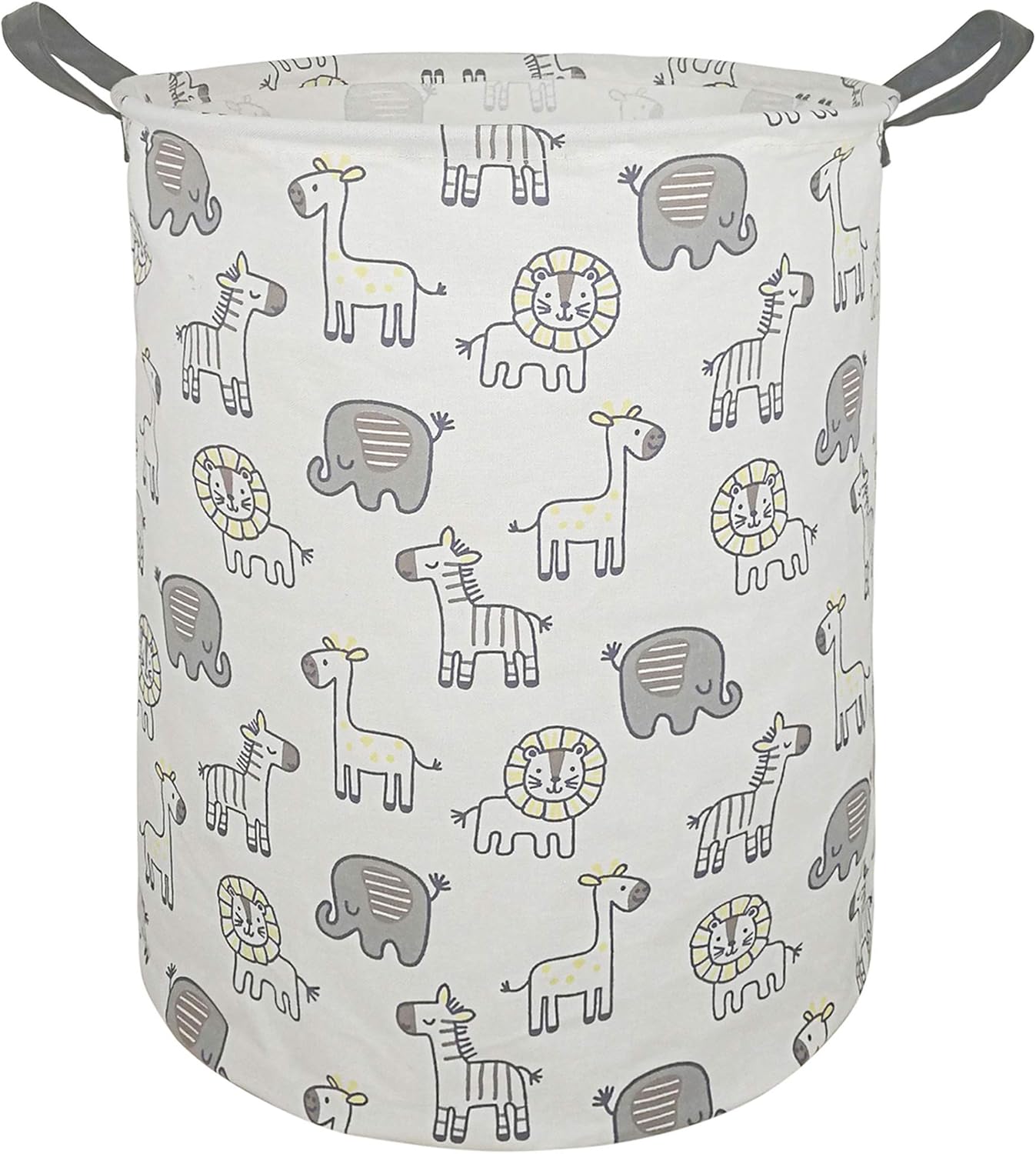 MAIZMZ Kids Hamper Storage Basket Nursery Bins Baby Gift Toy Organizer Box Laundry Basket Large Canvas Collapsible Chest for