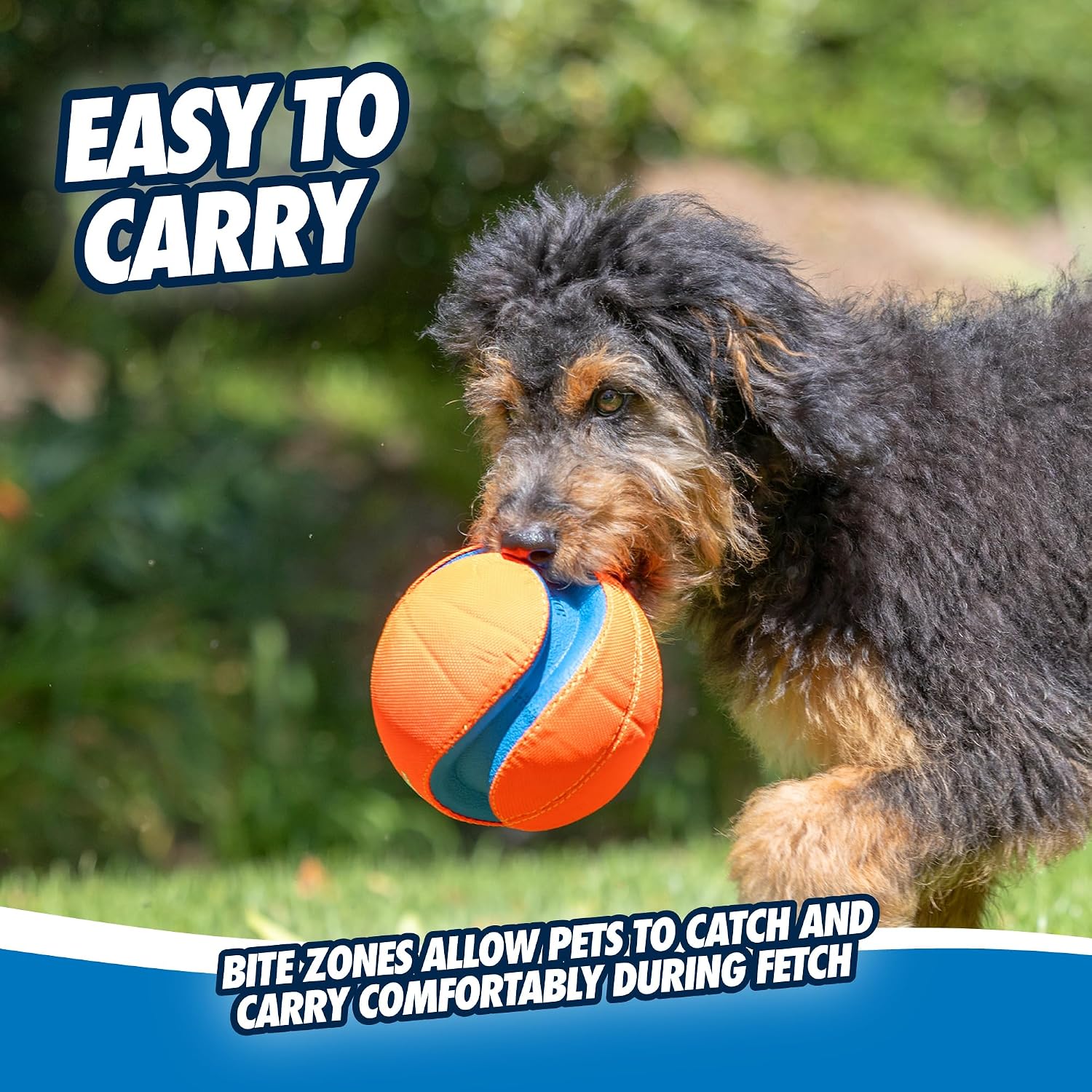 Chuckit! Kick Fetch Ball Dog Toy, Floats in Water, Large 8 Inch Diameter | Durable rubber and foam build, interactive play design, great for pool or lake sessions, built for big breed dogs each day