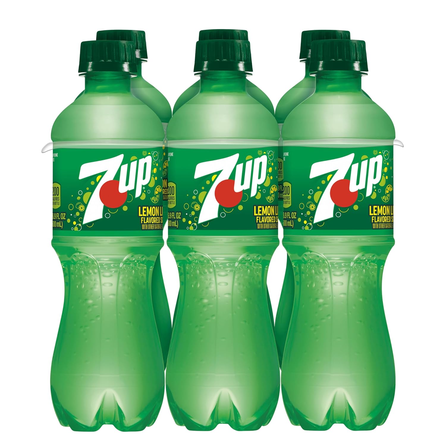 7UP Lemon Lime Soda, Naturally Flavored and Caffeine Free, 2 Liter Bottle