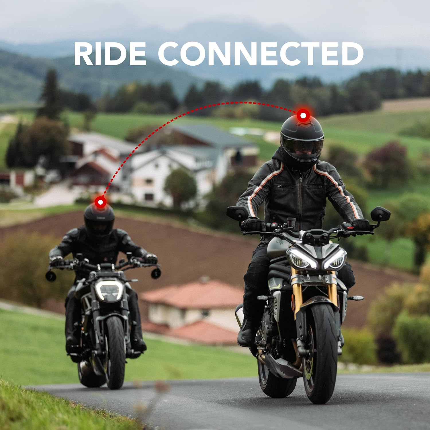 Sena Stryker Full Face Smart Helmet with Integrated Mesh and Bluetooth Communications, LED Taillight, and Sound by Harman Kardon, DOT (Gloss White, X-Large)