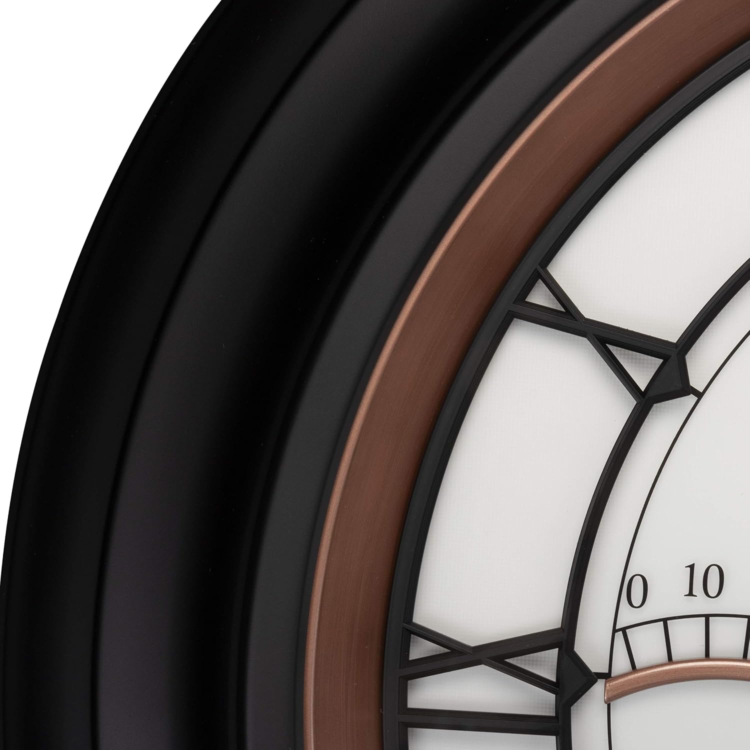 AcuRite 75133M LED Illuminated Outdoor Clock with Temperature and Humidity, 24", Black