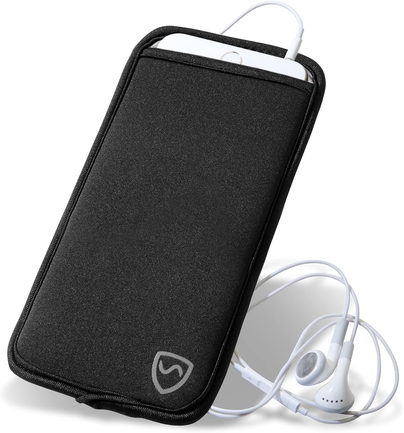 SYB Shield Your Body Anti Radiation Cell Phone Pouch, Cell Phone Sleeves for Blocking EMF, Radiation Blocker for Cell Phone, Black, XL, for Phones Up to 3.25-inches Wide (7 x 4.25 Inches Pouch Size)