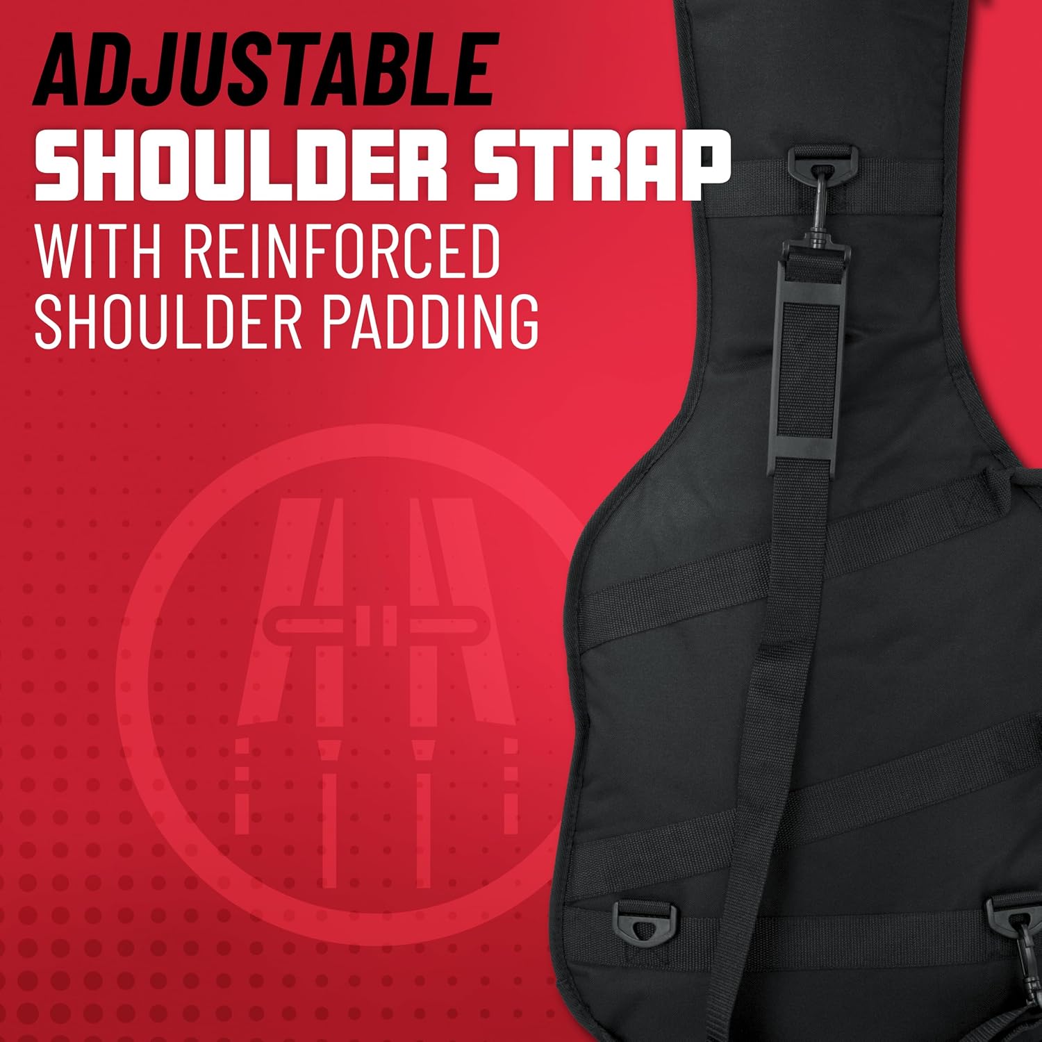 Gator Cases Foam Padded Guitar Gig Bag for Extreme Style Guitar Bodies, Fits Flying V, Explorer, Warlock, and More, up to 47.5" in Length (GBE-EXREME)