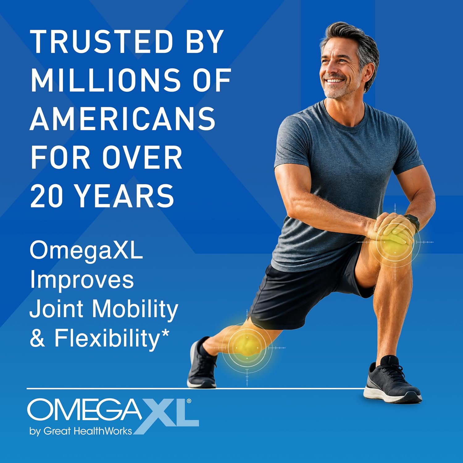 OmegaXL Joint Support Supplement, 60 Count | Green Lipped Mussel Oil, Soft Gel Pill, Natural Joint and Muscle Support Supplement, Clinically Supported, Non-GMO, Drug-Free
