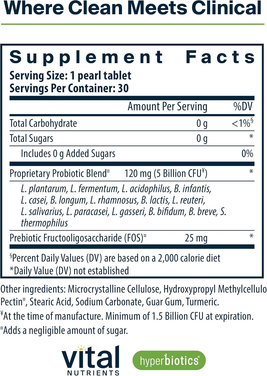 Hyperbiotics Vital Nutrients Pro-15 Prebiotics and Probiotics for Women and Men | 15 Science Backed Strains | Supports Occasional Constipation, Diarrhea, Gas & Bloating | 60 Vegan Time Release Pearls
