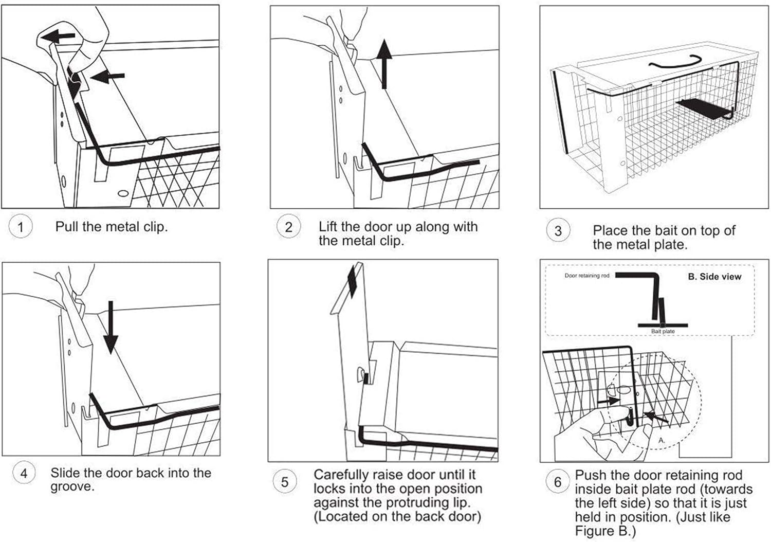 Faicuk Large Collapsible Humane Live Animal Cage Trap for Raccoon, Opossum, Stray Cat, Rabbit, Groundhog and Armadillo 32 x 11 x 13 Inch