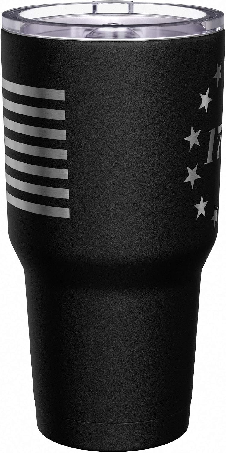 We The People Holsters - 1776 Betsy Ross Flag - Betsy Ross Mug - American Flag Coffee Travel Mug - American Flag Tumbler - Double Insulated Tumbler - 30 oz
