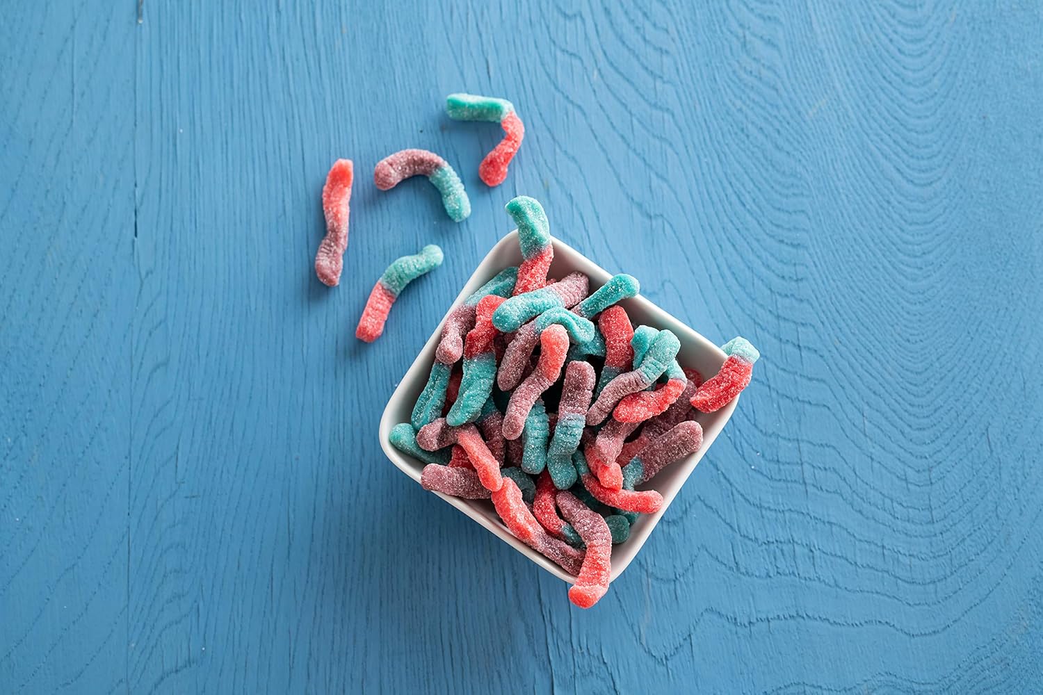 Trolli Sour Brite Crawlers Candy, Very Berry, Sweet and Sour, Gummy Worms, 7.2 oz