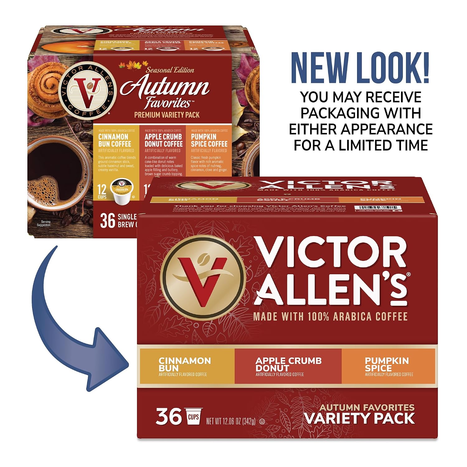 Flavored & Unflavored Coffee Variety Pack for K-Cup® Keurig 2.0® Brewers, 96 Count Victor Allen’s Coffee® Single Serve Coffee Pods