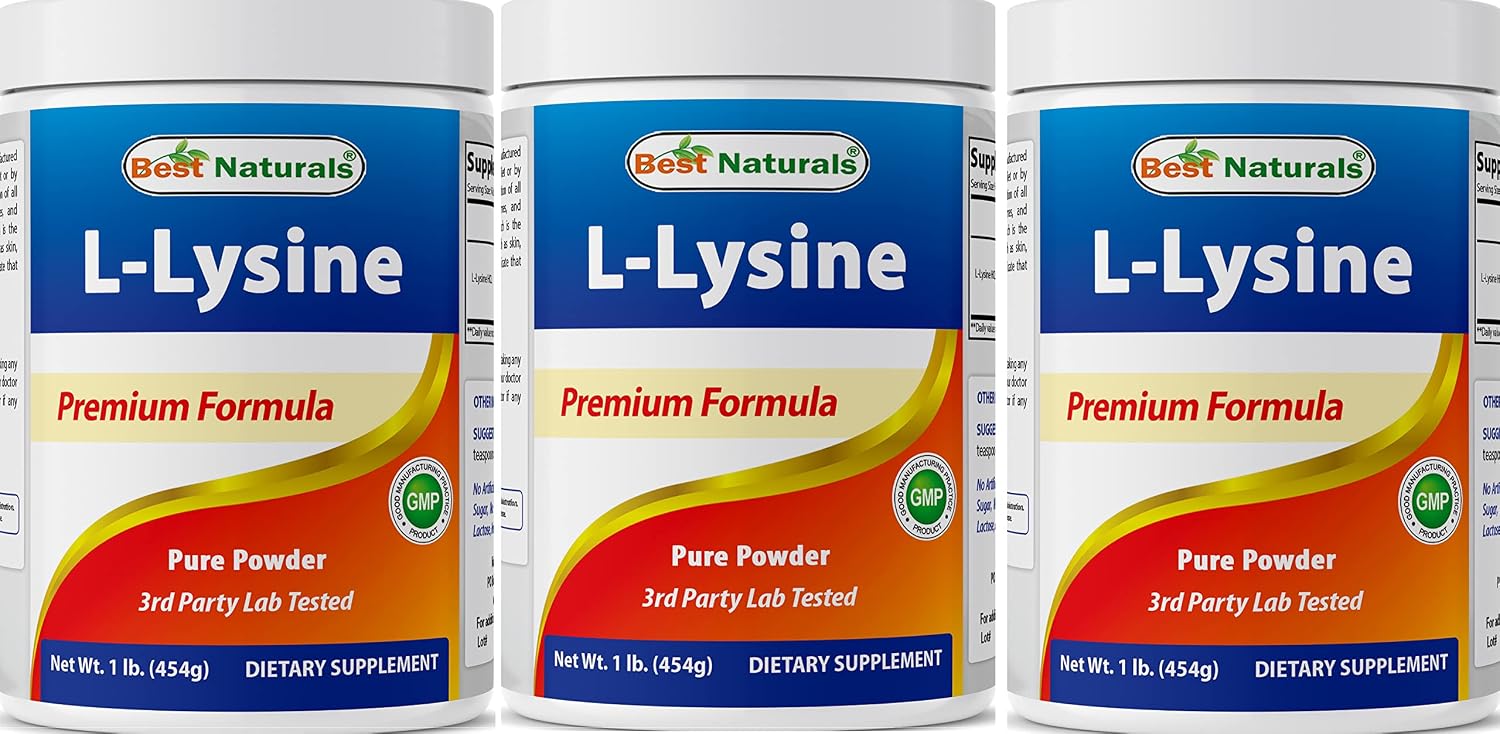 Best Naturals Lysine Powder, 1 Pound - 100% Pure (1 LB (Pack of 1))