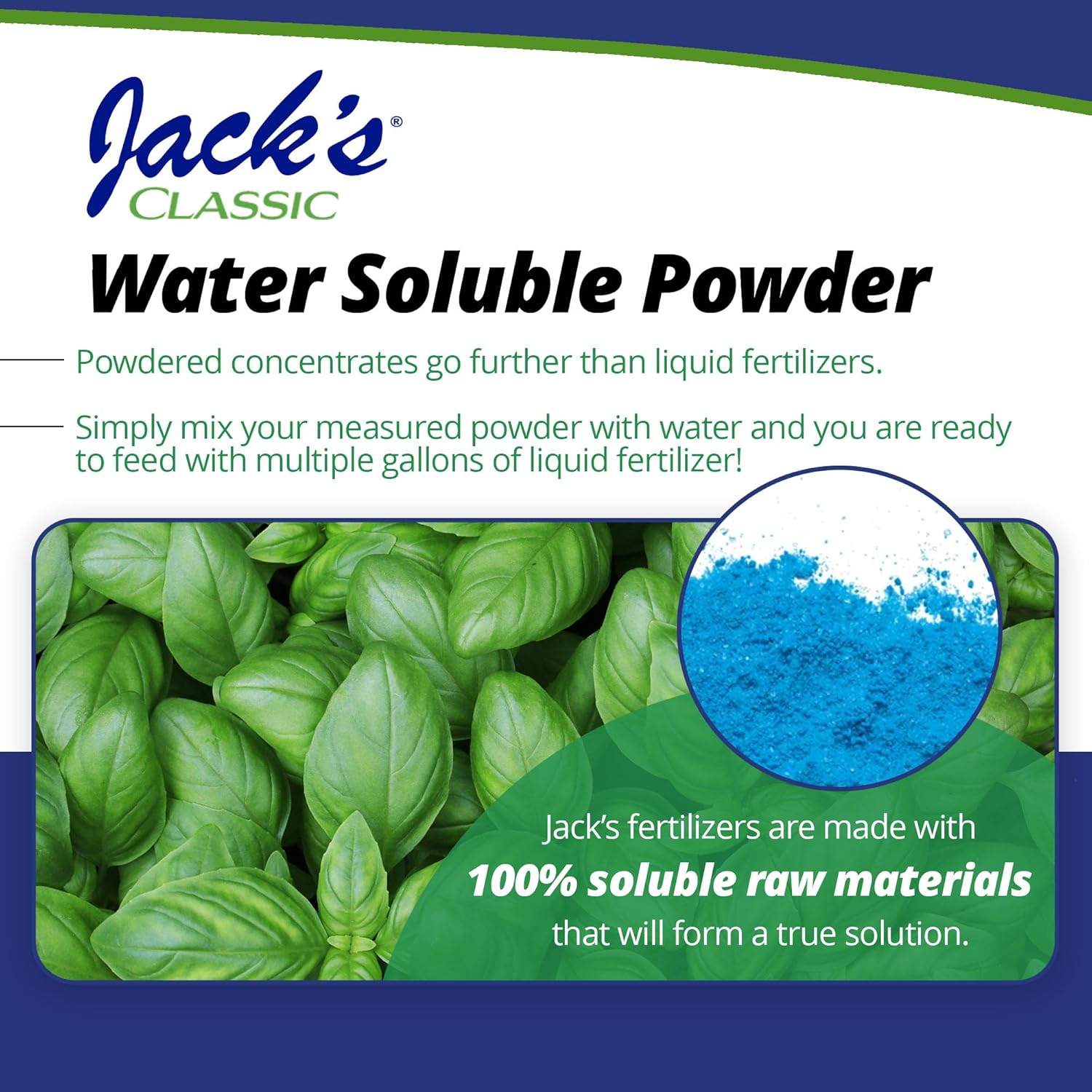 Jack's Classic All Purpose 20-20-20 Water Soluble Plant Food (1.5lbs) | Powdered, Targeted Micronutrient Package, Promotes Growth, Green-Up