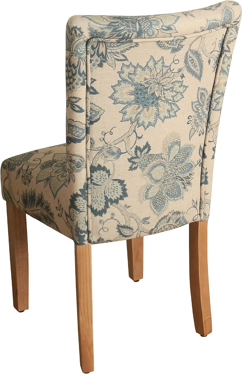 Homepop Home Decor | Classic Upholstered Parsons Dining Chairs | Set of 2 Accent Dining Chairs with Nailhead Trim, Natural Linen