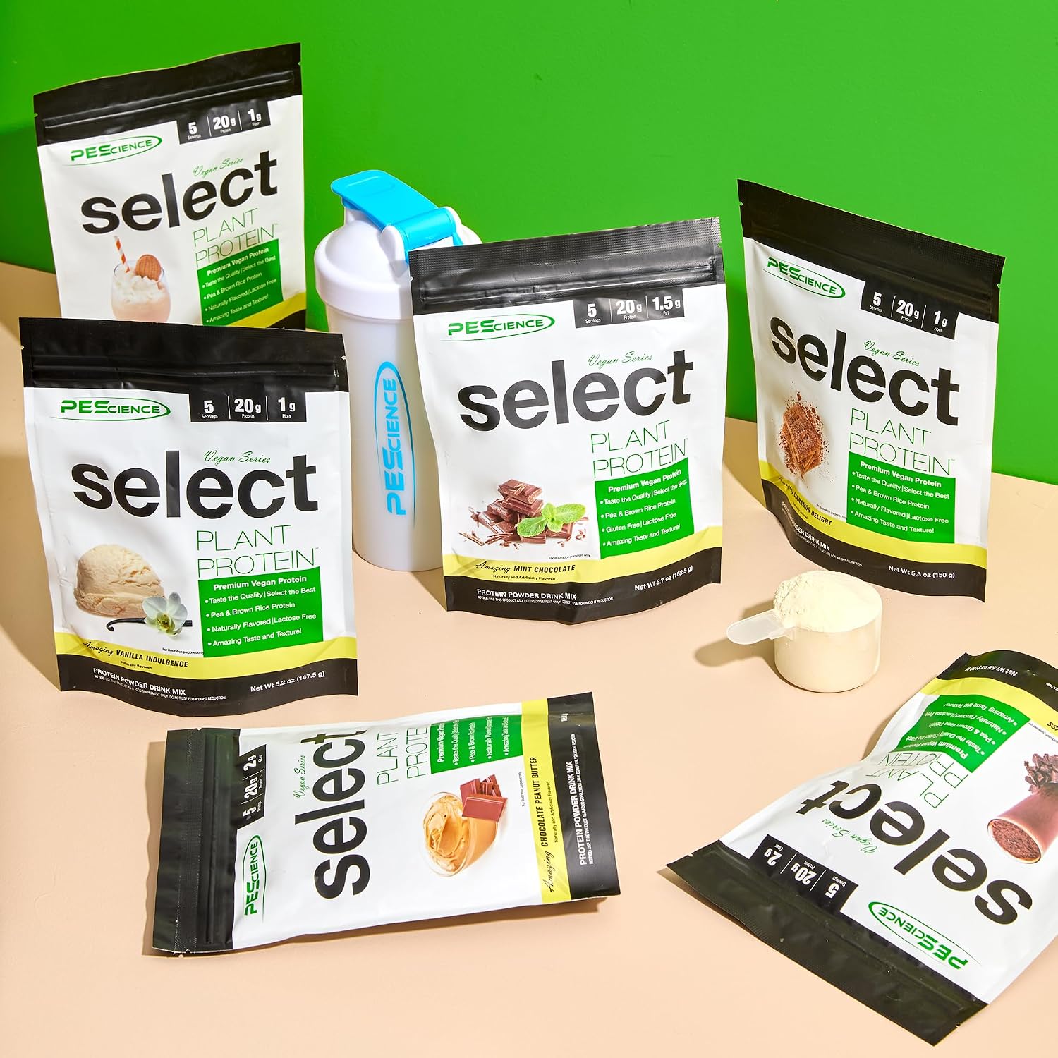 PEScience Select Vegan Protein Powder, Peanut Butter Delight, 27 Servings | Plant Based Protein Powder, Pea and Brown Rice Blend, Dairy Free, Lactose Free, Gluten Free