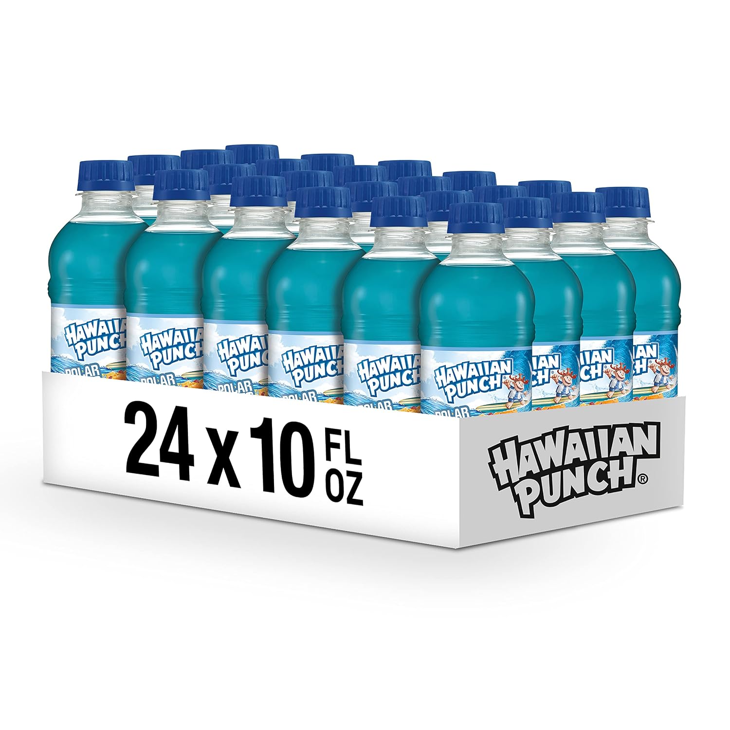 Hawaiian Punch Polar Blast Fruit Juice Drink, 10 Fl Oz Bottles, 24 Count (4 Packs Of 6), Ready-to-drink, On-the-go, Caffeine-free, Carbonation-free, Gluten-free, Excellent Source Of Vitamin C