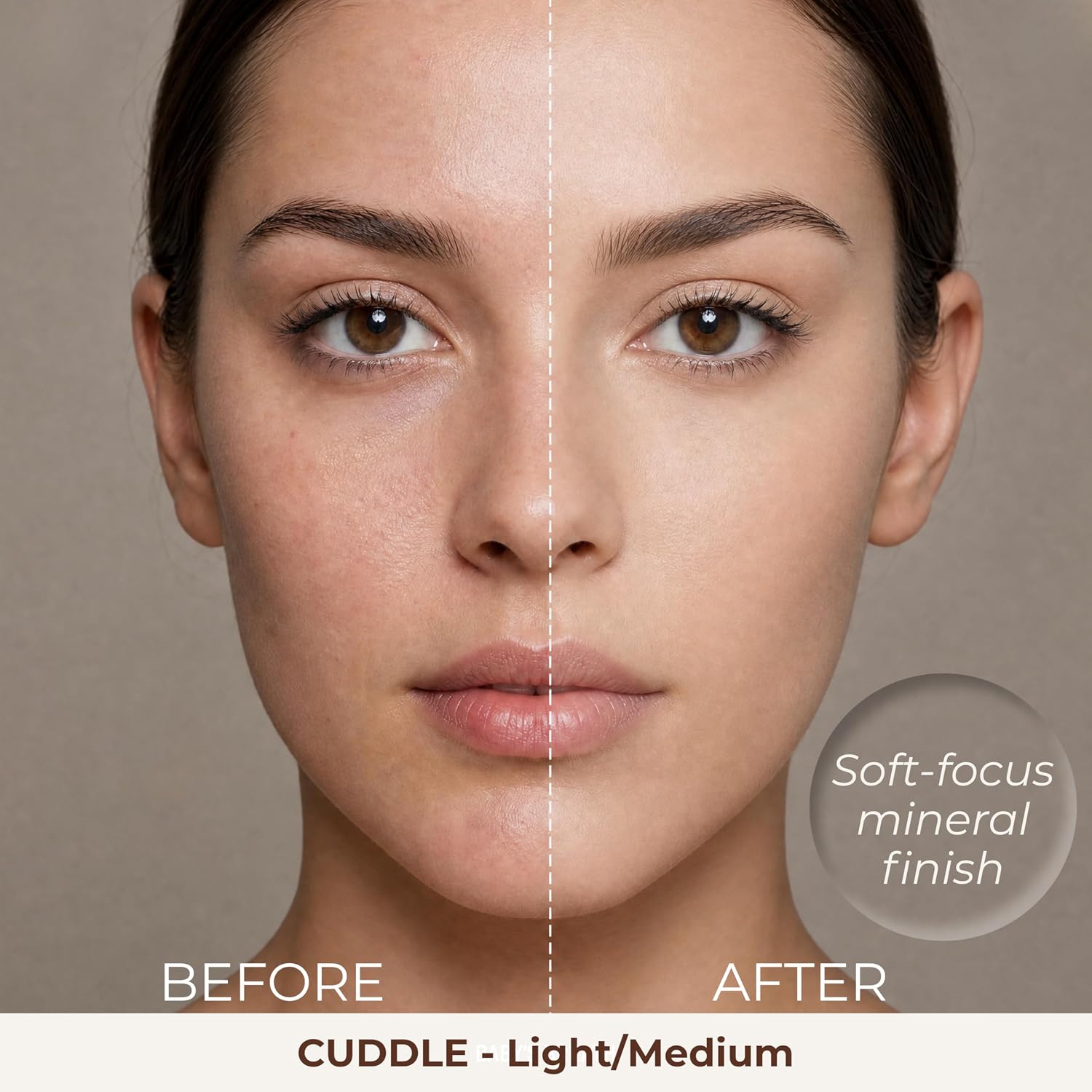 Mineral Dual Powder Foundation with SPF 15, 0.45 oz by Mommy Makeup | Buildable Coverage for Mature & Sensitive Skin - Talc-Free, Oil-Free, Gluten-Free, Cruelty Free (Craving - Medium/Dark)