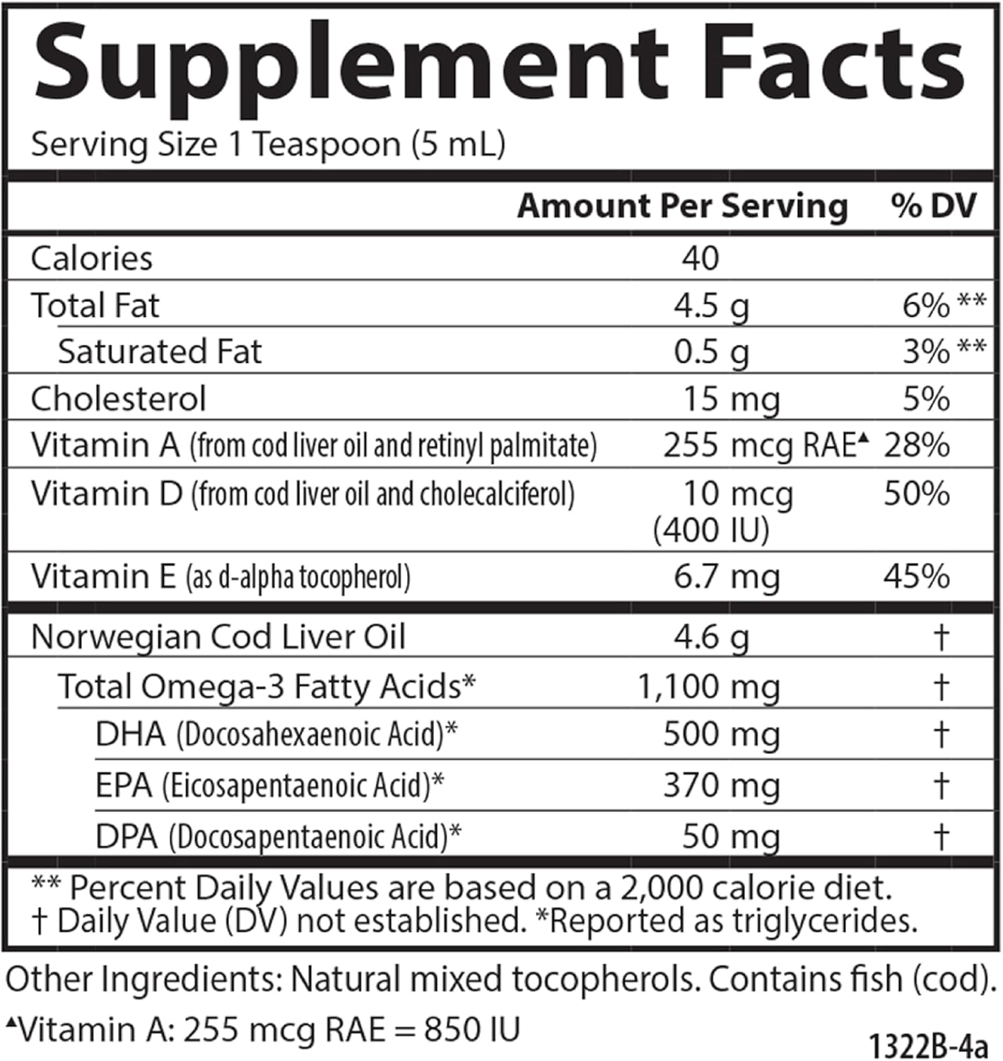 Carlson Cod Liver Oil, 1100 mg, Omega-3s, Lemon, 500 mL (16.9 Fl Oz) | plus Vitamins A and D3; Wild Caught Norwegian Arctic Cod Liver Oil; Sustainably Sourced Nordic Fish Oil Liquid