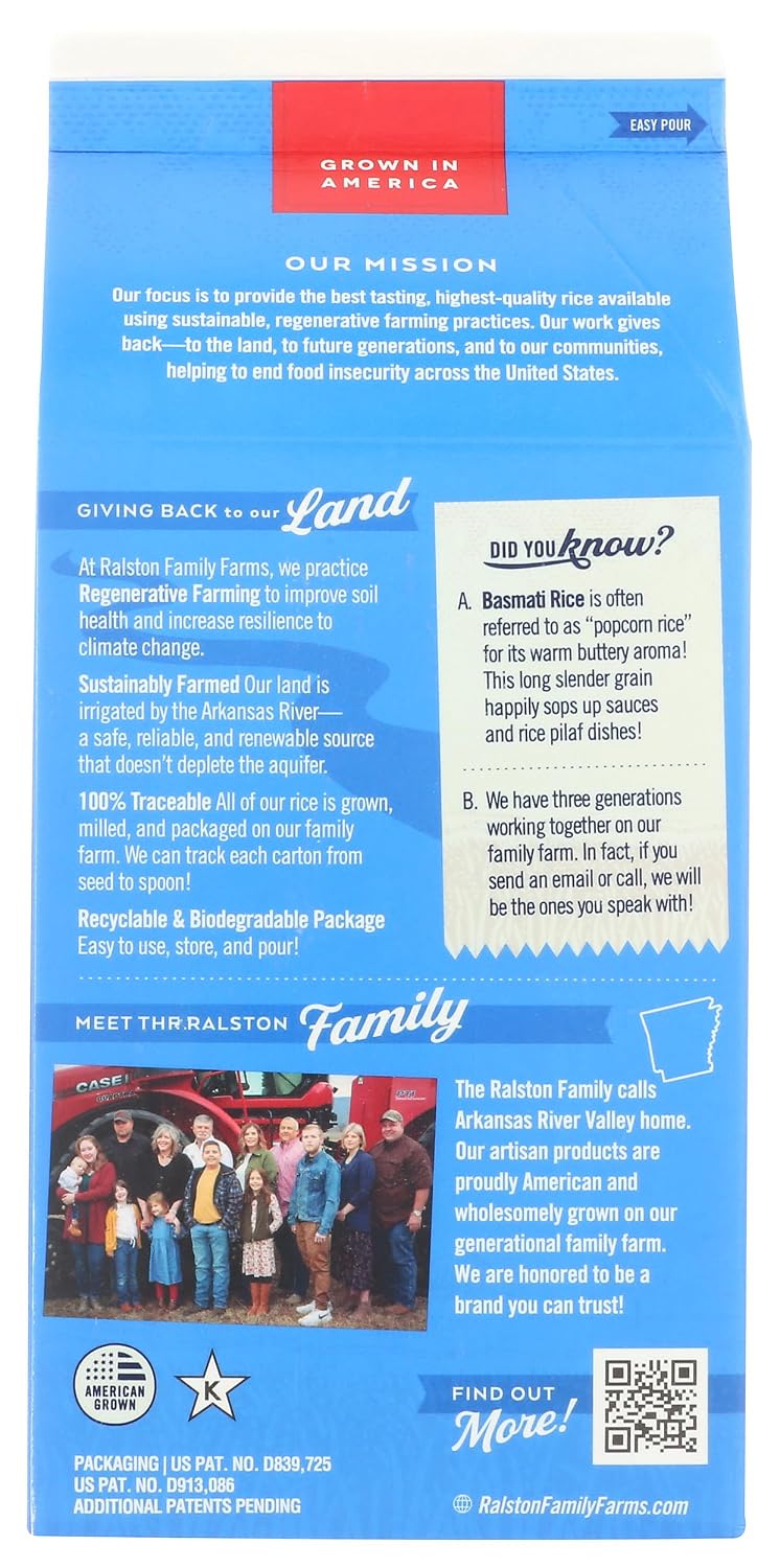 Ralston Family Farms, Rice White Basmati, 24 Ounce