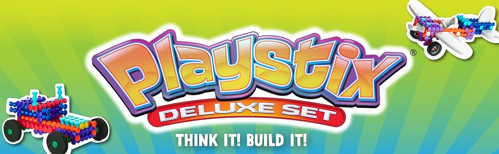 Playstix Deluxe Set, 211 Pieces, Think it! Build it!
