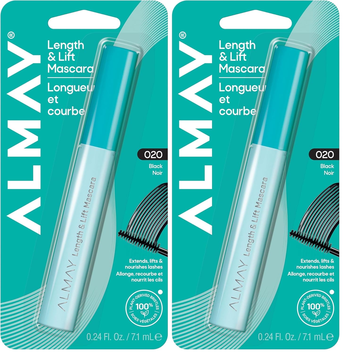 Almay Length & Lift Mascara, 10 Blackest Black, 1 Count