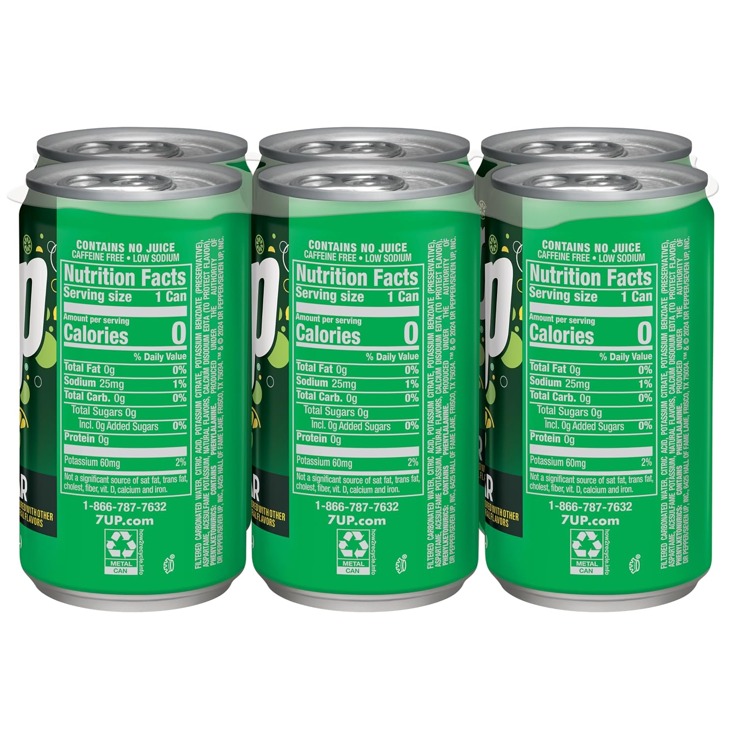 7UP Lemon Lime Soda, Naturally Flavored and Caffeine Free, 2 Liter Bottle