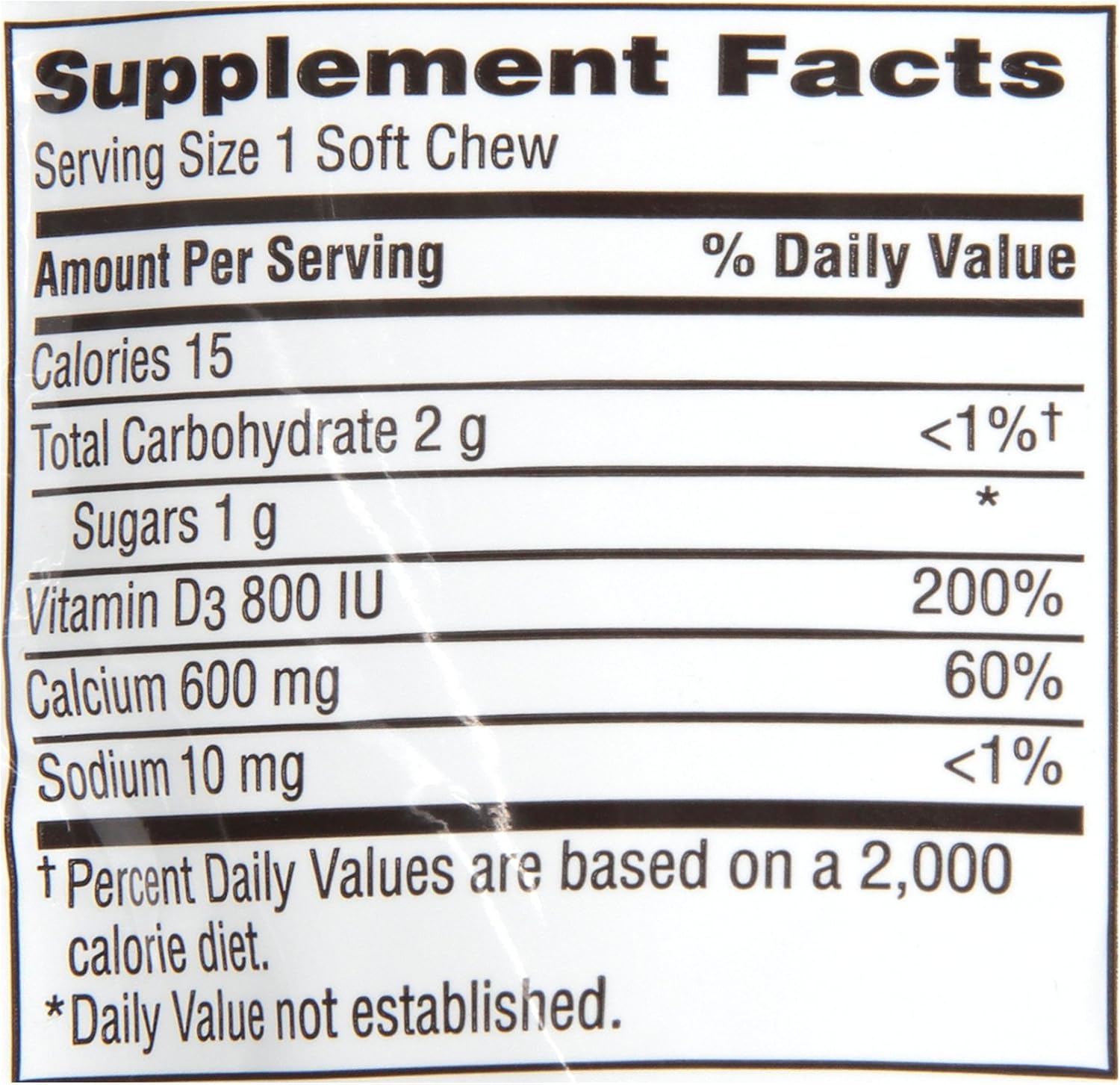 Caltrate Soft Chews 600 Plus D3 Calcium Vitamin D Supplement, Chocolate Truffle - 60 Count