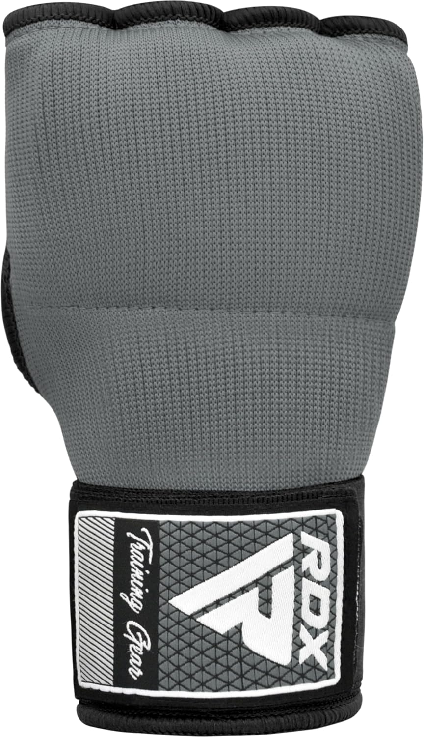 RDX Gel Boxing Hand Wraps Inner Gloves Men Women, Quick 100cm Long Wrist Straps, Elasticated Padded Fist Under Mitts Protection, Muay Thai MMA Kickboxing Martial Arts