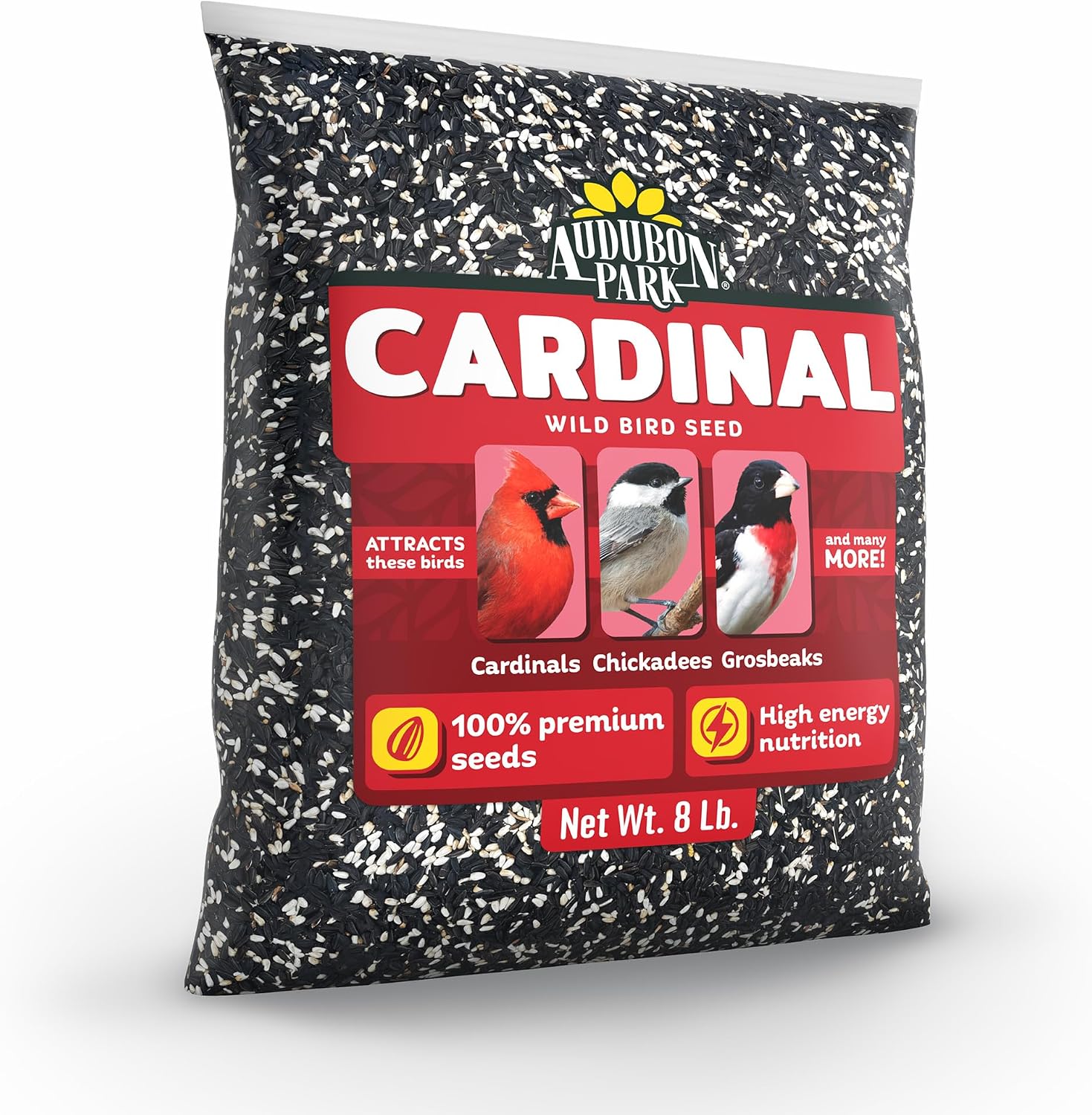 Audubon Park Cardinal Blend Wild Bird Food, Cardinal Bird Seed for Outside Feeders, 4-Pound Bag