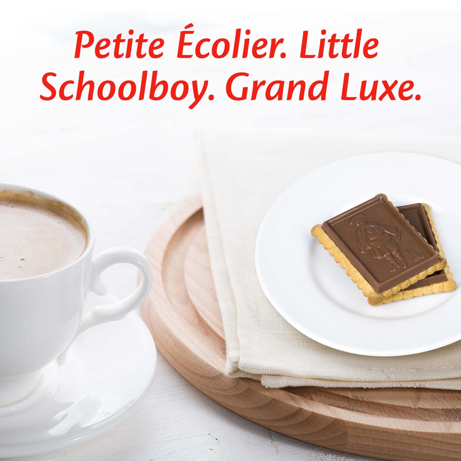 Lu Petit Ecolier European Milk Chocolate Biscuit Cookies, 5.29 oz | 6 Cookies Per Pack, Individually Wrapped