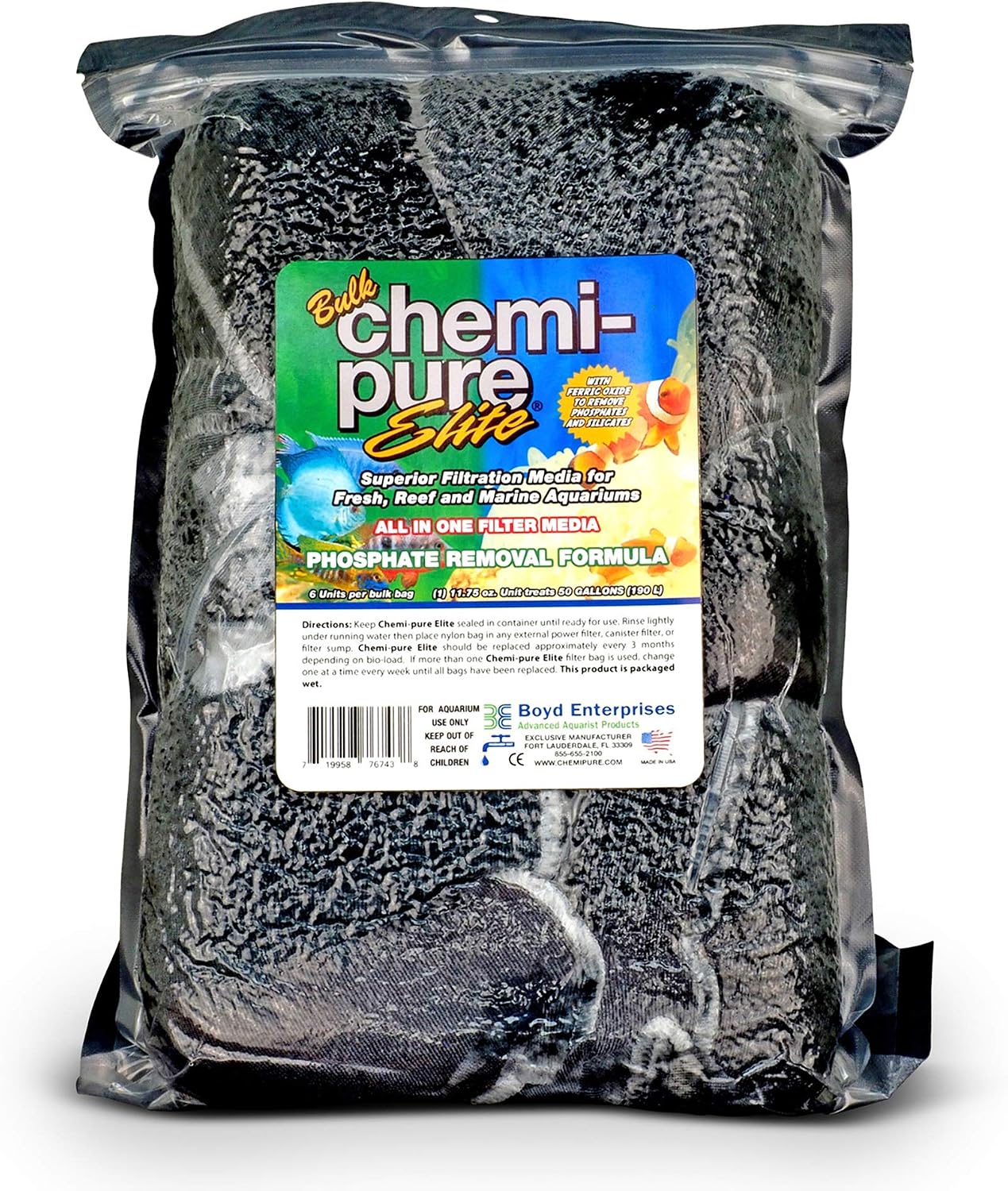 Boyd Enterprises ABE767438 Chemi Elite Bulk for Aquarium, 11.74-Ounce (Packaging may vary)
