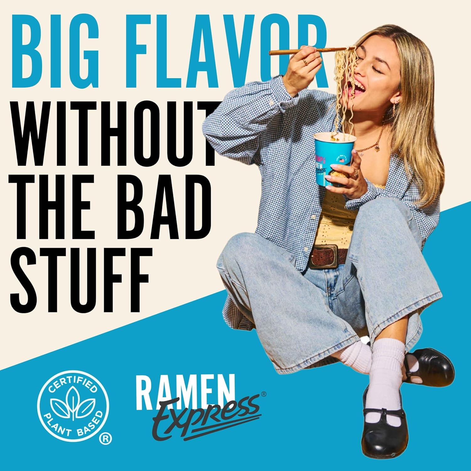 RAMEN EXPRESS Chicken Flavor Ramen Cup Noodle