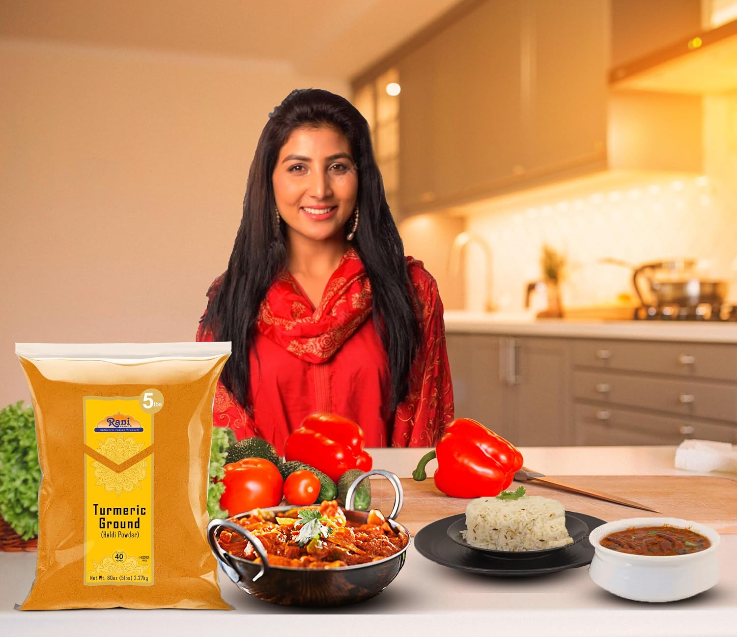 Rani Turmeric (Haldi) Root Whole Spice, Dried 7oz (200g) ~ All Natural | 100% Pure | Vegan | Gluten Friendly | NON-GMO | Kosher | Indian Origin