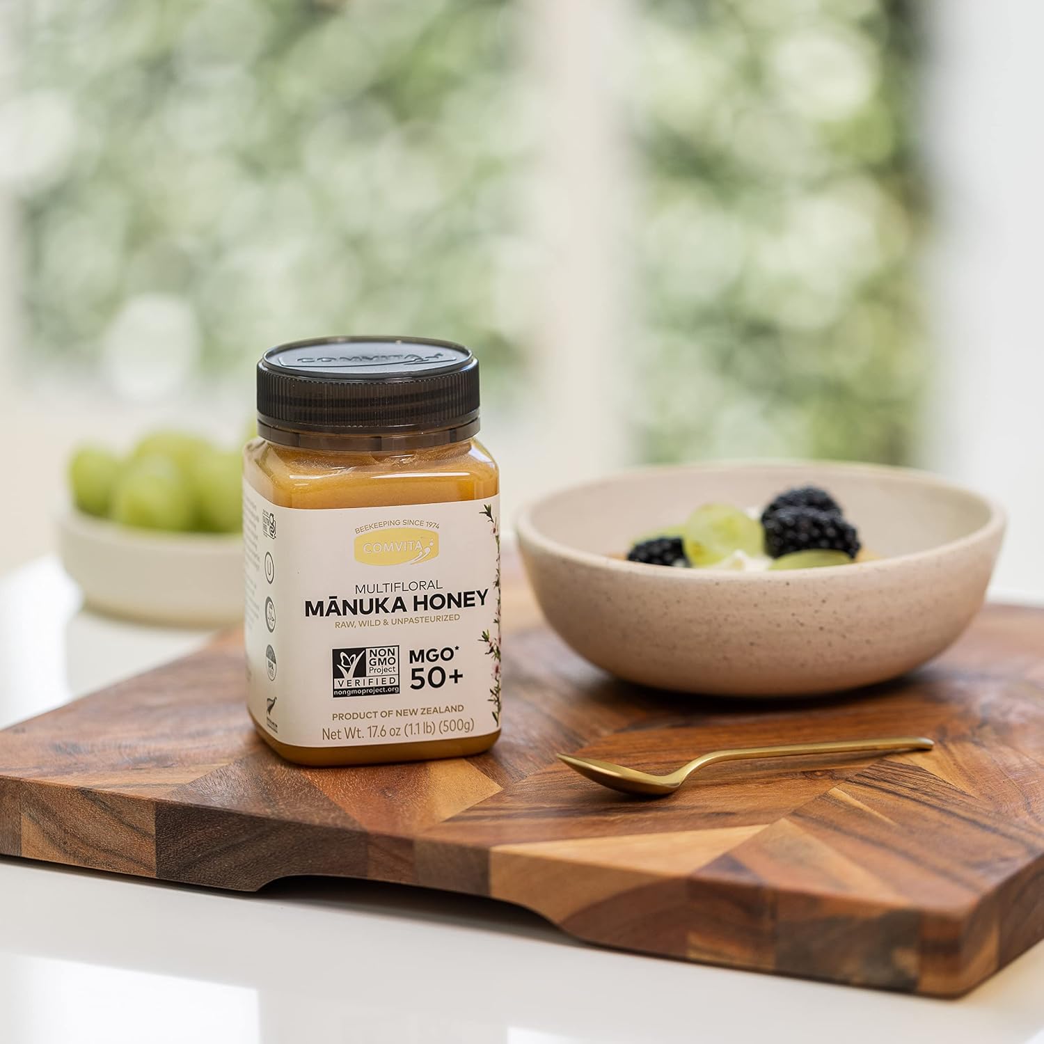Comvita Manuka Honey MGO 50+ Multifloral Non-GMO Raw Honey - 500g (17.6 Oz)