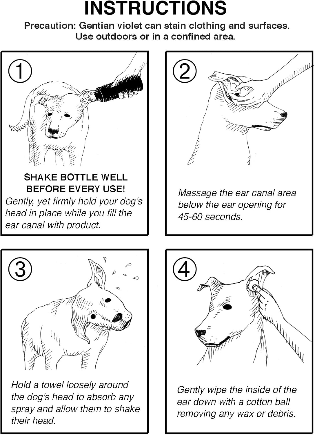 Doctor BEASLEY'S Advanced Ear Bomb is a Powerful 1 Step Cleaning Solution Treatment for Dog Ear Infections, Cleaner Replaces Drops, Vet Visits