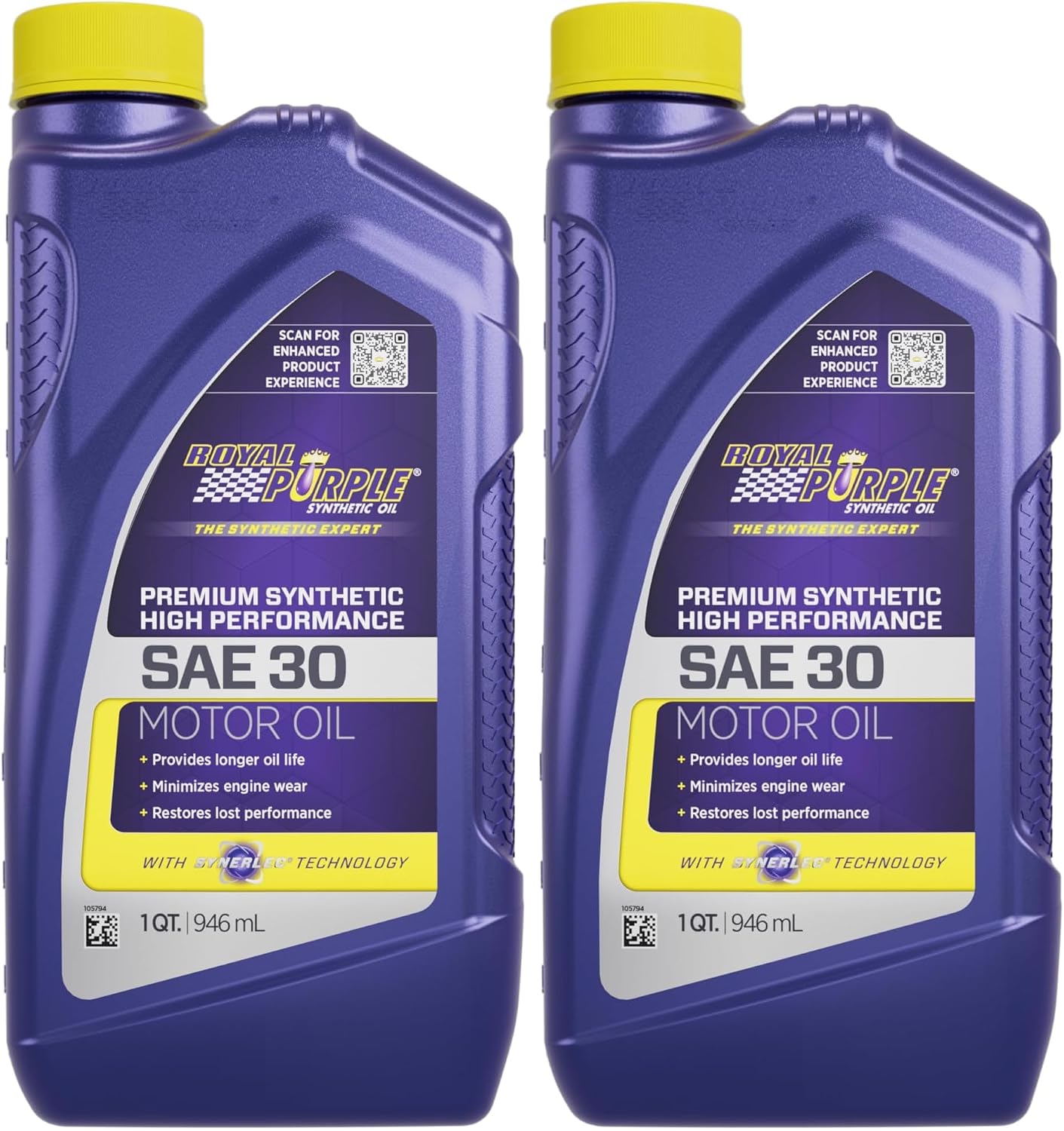 Royal Purple 51530 API-Licensed SAE 5W-30 High Performance Synthetic Motor Oil - 5 qt., Model:ROY51530