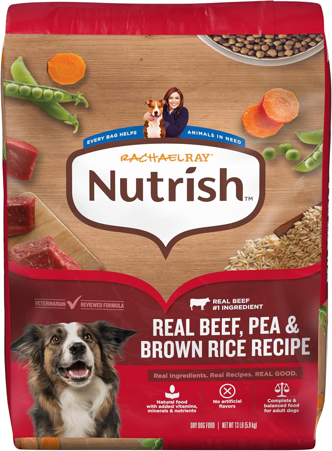 Nutrish Dry Dog Food, Beef, Pea & Brown Rice, 28 lb. Bag (Rachael Ray)